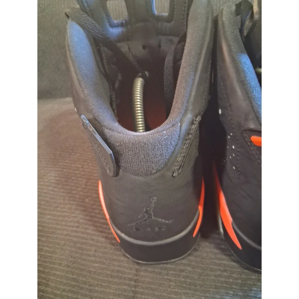Nike Air Jordan 6 Retro Infrared Black Sneakers 384664-023 Mens 12 Shoes
